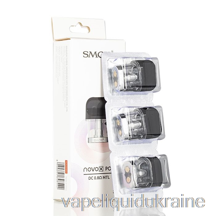 Vape Liquid Ukraine SMOK NOVO X Replacement Pods 0.8ohm DC MTL Pods